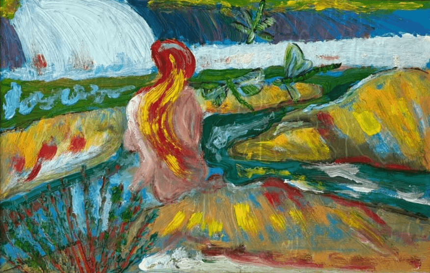 Painting by Daniela Čolić — Herzegovina landscape