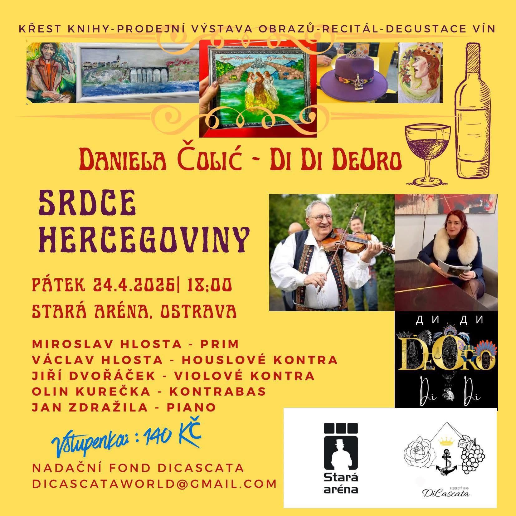 Book launch event poster — Dijadema Hercegovine